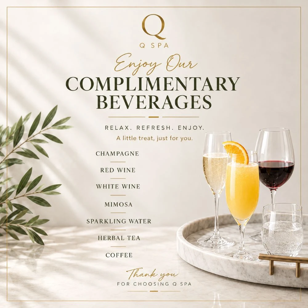 Complimentary Beverages at Q Nail Spa